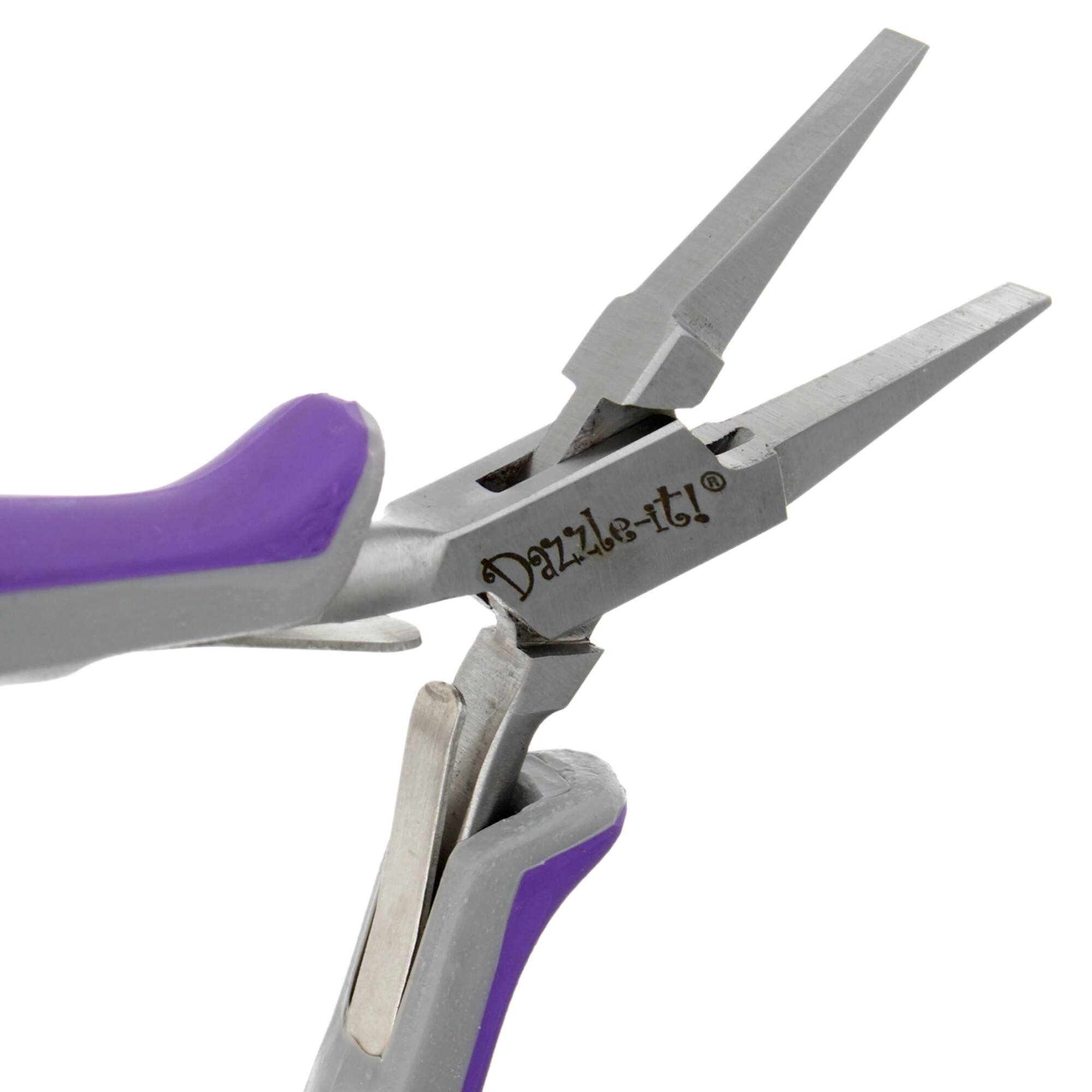 John Bead Ergo Minis 5" Multi Purpose Flat Nose Stainless Steel Jewelry Pliers